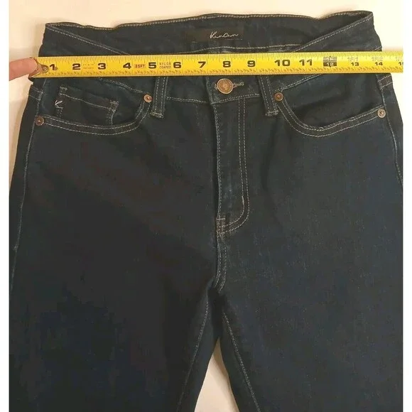 KANCAN Jeans Sz 27 Dark Wash Mid-rise Skinny Fit Excellent Condition - Picture 4 of 11